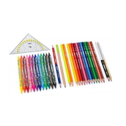 Zestaw Back 2 School - kredki + mazaki - 31 el. Zestaw Back 2 School - kredki + mazaki - 31 el.