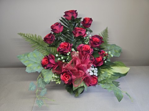 Bukiet flakon stroik na cmentarz kompozycja kwiatowa na wszystkich świętych Bukiet flakon stroik na cmentarz kompozycja kwiatowa na wszystkich świętych