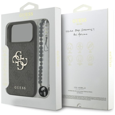 Guess 4G Strap 4G Classic Logo - Etui iPhone 17 Pro Max (czarny) Guess 4G Strap 4G Classic Logo - Etui iPhone 17 Pro Max (czarny)