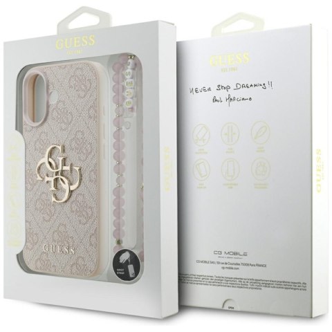 Guess 4G Strap 4G Classic Logo - Etui iPhone 17 (różowy) Guess 4G Strap 4G Classic Logo - Etui iPhone 17 (różowy)
