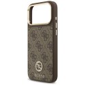 Guess 4G Strass Logo MagSafe - Etui iPhone 17 Pro Max (brązowy)