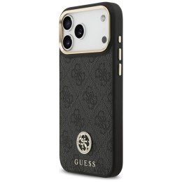 Guess 4G Strass Logo MagSafe - Etui iPhone 17 Pro Max (czarny)
