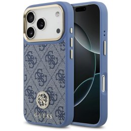 Guess 4G Strass Logo MagSafe - Etui iPhone 17 Pro (niebieski)