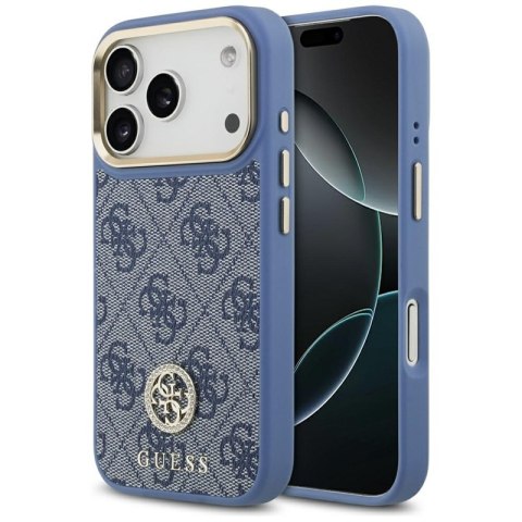 Guess 4G Strass Logo MagSafe - Etui iPhone 17 Pro (niebieski) Guess 4G Strass Logo MagSafe - Etui iPhone 17 Pro (niebieski)