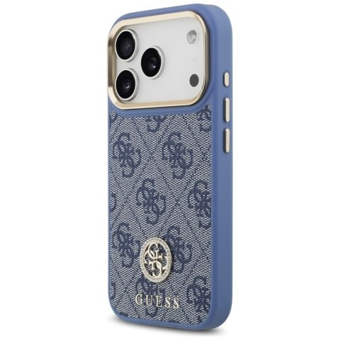 Guess 4G Strass Logo MagSafe - Etui iPhone 17 Pro (niebieski) Guess 4G Strass Logo MagSafe - Etui iPhone 17 Pro (niebieski)