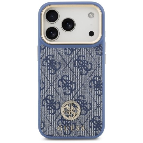 Guess 4G Strass Logo MagSafe - Etui iPhone 17 Pro (niebieski) Guess 4G Strass Logo MagSafe - Etui iPhone 17 Pro (niebieski)