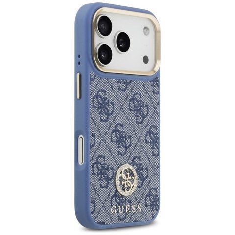 Guess 4G Strass Logo MagSafe - Etui iPhone 17 Pro (niebieski) Guess 4G Strass Logo MagSafe - Etui iPhone 17 Pro (niebieski)
