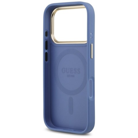 Guess 4G Strass Logo MagSafe - Etui iPhone 17 Pro (niebieski) Guess 4G Strass Logo MagSafe - Etui iPhone 17 Pro (niebieski)