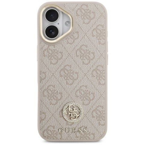 Guess 4G Strass Logo MagSafe - Etui iPhone 17 Pro (różowy) Guess 4G Strass Logo MagSafe - Etui iPhone 17 Pro (różowy)