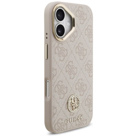 Guess 4G Strass Logo MagSafe - Etui iPhone 17 Pro (różowy) Guess 4G Strass Logo MagSafe - Etui iPhone 17 Pro (różowy)
