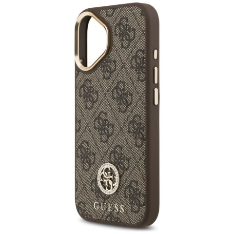 Guess 4G Strass Logo MagSafe - Etui iPhone 17 (brązowy) Guess 4G Strass Logo MagSafe - Etui iPhone 17 (brązowy)