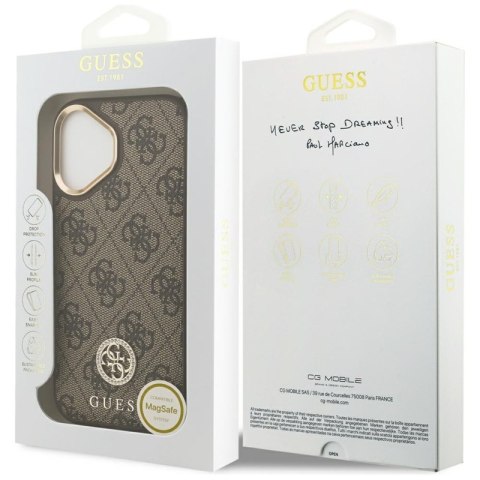 Guess 4G Strass Logo MagSafe - Etui iPhone 17 (brązowy) Guess 4G Strass Logo MagSafe - Etui iPhone 17 (brązowy)
