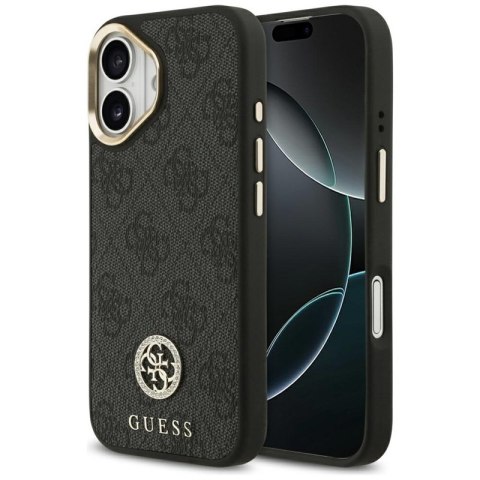 Guess 4G Strass Logo MagSafe - Etui iPhone 17 (czarny) Guess 4G Strass Logo MagSafe - Etui iPhone 17 (czarny)
