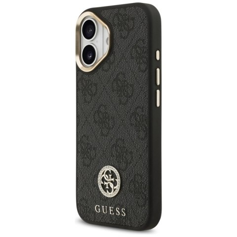 Guess 4G Strass Logo MagSafe - Etui iPhone 17 (czarny) Guess 4G Strass Logo MagSafe - Etui iPhone 17 (czarny)