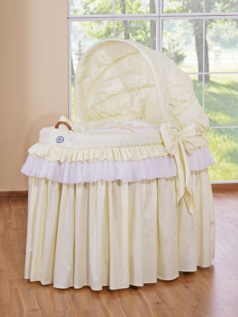 Kosz Mojżesza z budą- Little Prince Princess kremowy Kosz Mojżesza z budą- Little Prince Princess kremowy