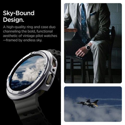 Spigen Bezel Tune Pro Pilot - Obudowa / Pierścień ochronny do Samsung Galaxy Watch 8 44 mm (Silver) Spigen Bezel Tune Pro Pilot - Obudowa / Pierścień ochronny do Samsung Galaxy Watch 8 44 mm (Silver)