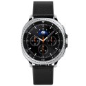 Spigen Enzo - Pasek z naturalnej skóry do Samsung Galaxy Watch 8 / 8 Classic 40 / 44 / 46 mm (Black)