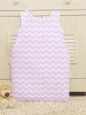 Śpiworek niemowlęcy- Simple chevron różowy