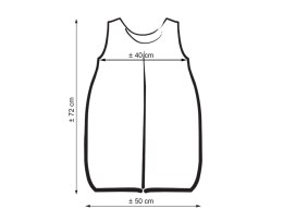 Śpiworek niemowlęcy- Simple słonie niebieskie