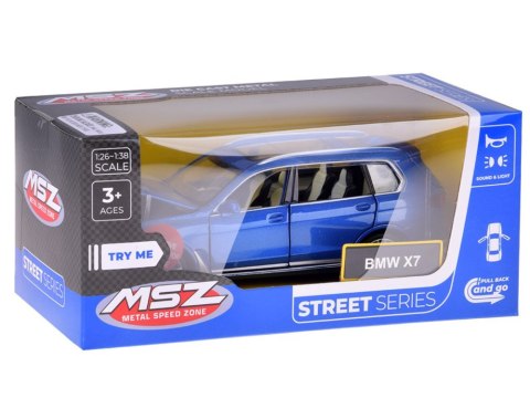 Auto Suv BMW X7 1:32 metalowe autko model dźwięki światła ZA3756 Auto Suv BMW X7 1:32 metalowe autko model dźwięki światła ZA3756