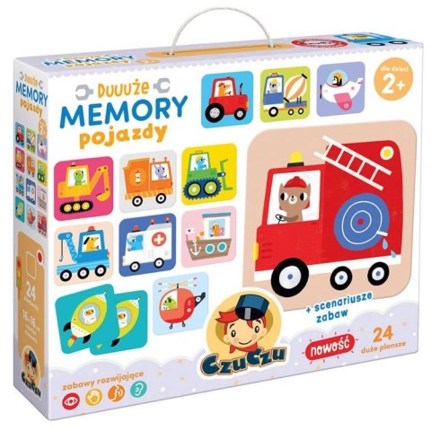 CzuCzu Duuuże Memory Pojazdy gra edukacyjna ZA4074 CzuCzu Duuuże Memory Pojazdy gra edukacyjna ZA4074