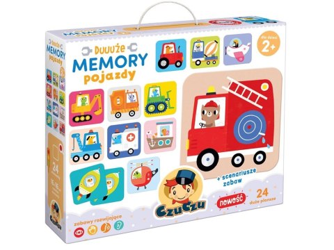 CzuCzu Duuuże Memory Pojazdy gra edukacyjna ZA4074 CzuCzu Duuuże Memory Pojazdy gra edukacyjna ZA4074