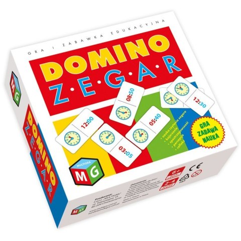 Gra Domino Zegar gra edukacyjna Multigra GR0388 Gra Domino Zegar gra edukacyjna Multigra GR0388