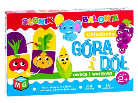 Gra Góra i Dół owoce i warzywa układanka GR0311 Gra Góra i Dół owoce i warzywa układanka GR0311