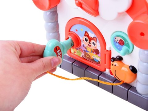 Interaktywny Domek kostka edukacyjna sorter klocki zwierzątka ZA3518 Interaktywny Domek kostka edukacyjna sorter klocki zwierzątka ZA3518