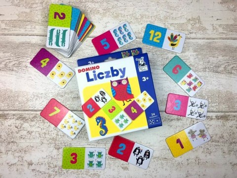 Kapitan Nauka Domino LICZBY gra edukacyjna GR0516 Kapitan Nauka Domino LICZBY gra edukacyjna GR0516