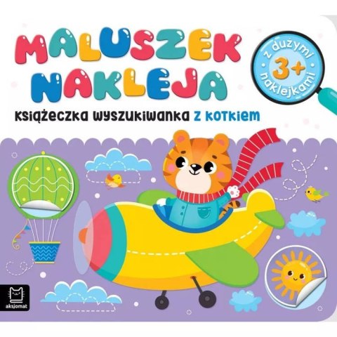 Maluszek nakleja. Książeczka z kotkiem 3+ KS0744 Maluszek nakleja. Książeczka z kotkiem 3+ KS0744