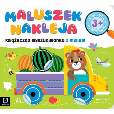 Maluszek nakleja. Książeczka z misiem 3+ KS0745 Maluszek nakleja. Książeczka z misiem 3+ KS0745