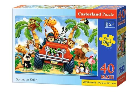 Puzzle 40 el. MAXI Softies on Safari Puzzle 40 el. MAXI Softies on Safari