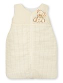 Śpiworek dla dzieci bawełniany M 6-12 mcy TOG 2.5 całoroczny ocieplany Miś z kokardką kremowy