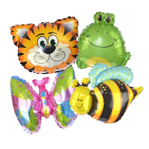 Balon foliowy zwierzak - żabka na patyk 29 cm Balon foliowy zwierzak - żabka na patyk 29 cm