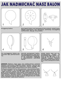 Balon przezroczysty z różowo-czerwonym konfetti i frędzlami, 45cm