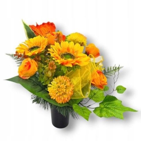 Bukiet na cmentarz 75 cm Wiązanki na grób PIĘKNY ELEGANCKI DUŻY I OKAZAŁY