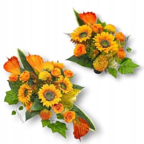 Bukiet na cmentarz 75 cm Wiązanki na grób PIĘKNY ELEGANCKI DUŻY I OKAZAŁY