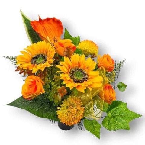 Bukiet na cmentarz 75 cm Wiązanki na grób PIĘKNY ELEGANCKI DUŻY I OKAZAŁY