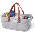 Duży Filcowy Organizer Szary XXL Dla Mamy i Maluszka Na Pieluszki i Akcesoria TF1 Duży Filcowy Organizer Szary XXL Dla Mamy i Maluszka Na Pieluszki i Akcesoria TF1
