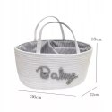 Organizer biały Baby na pieluszki torba dla mamy niemowlaka na pieluchy Organizer biały Baby na pieluszki torba dla mamy niemowlaka na pieluchy