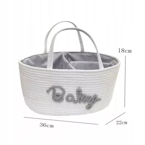 Organizer biały Baby na pieluszki torba dla mamy niemowlaka na pieluchy Organizer biały Baby na pieluszki torba dla mamy niemowlaka na pieluchy