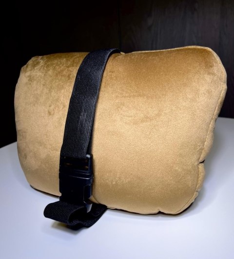 Poduszka zagłówek BEIGE ALCANTARA V