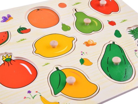 Puzzle drewniane OWOCE układanka 10ele ZA4722 Puzzle drewniane OWOCE układanka 10ele ZA4722