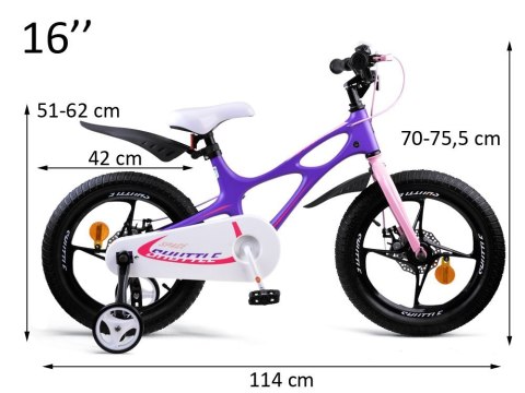 RoyalBaby Rower 16" Space Shuttle Rowerek RB16-22 RoyalBaby Rower 16" Space Shuttle Rowerek RB16-22