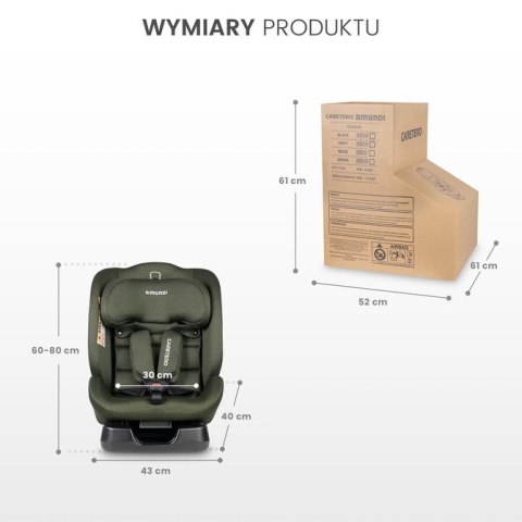 FOTELIK MUNDI I-SIZE GREEN (40-150) FOTELIK MUNDI I-SIZE GREEN (40-150)