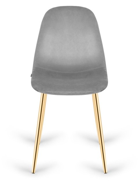 Krzesło tapicerowane GIULIA VELVET GREY GOLD II GATUNEK Krzesło tapicerowane GIULIA VELVET GREY GOLD II GATUNEK