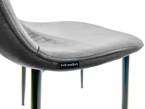 Krzesło tapicerowane GIULIA VELVET GREY GOLD II GATUNEK Krzesło tapicerowane GIULIA VELVET GREY GOLD II GATUNEK