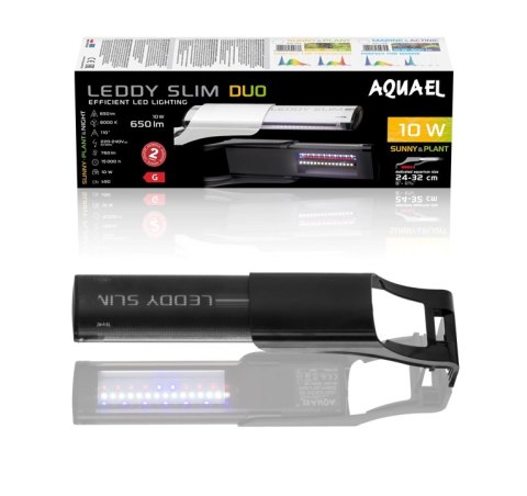 AQUAEL Leddy SlimDuo 10W Sunny Plant&Night Czarne AQUAEL Leddy SlimDuo 10W Sunny Plant&Night Czarne