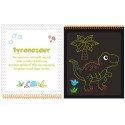 Aksjomat Dinozaury kolorowa Zdrapywanka z rysikiem KS0558